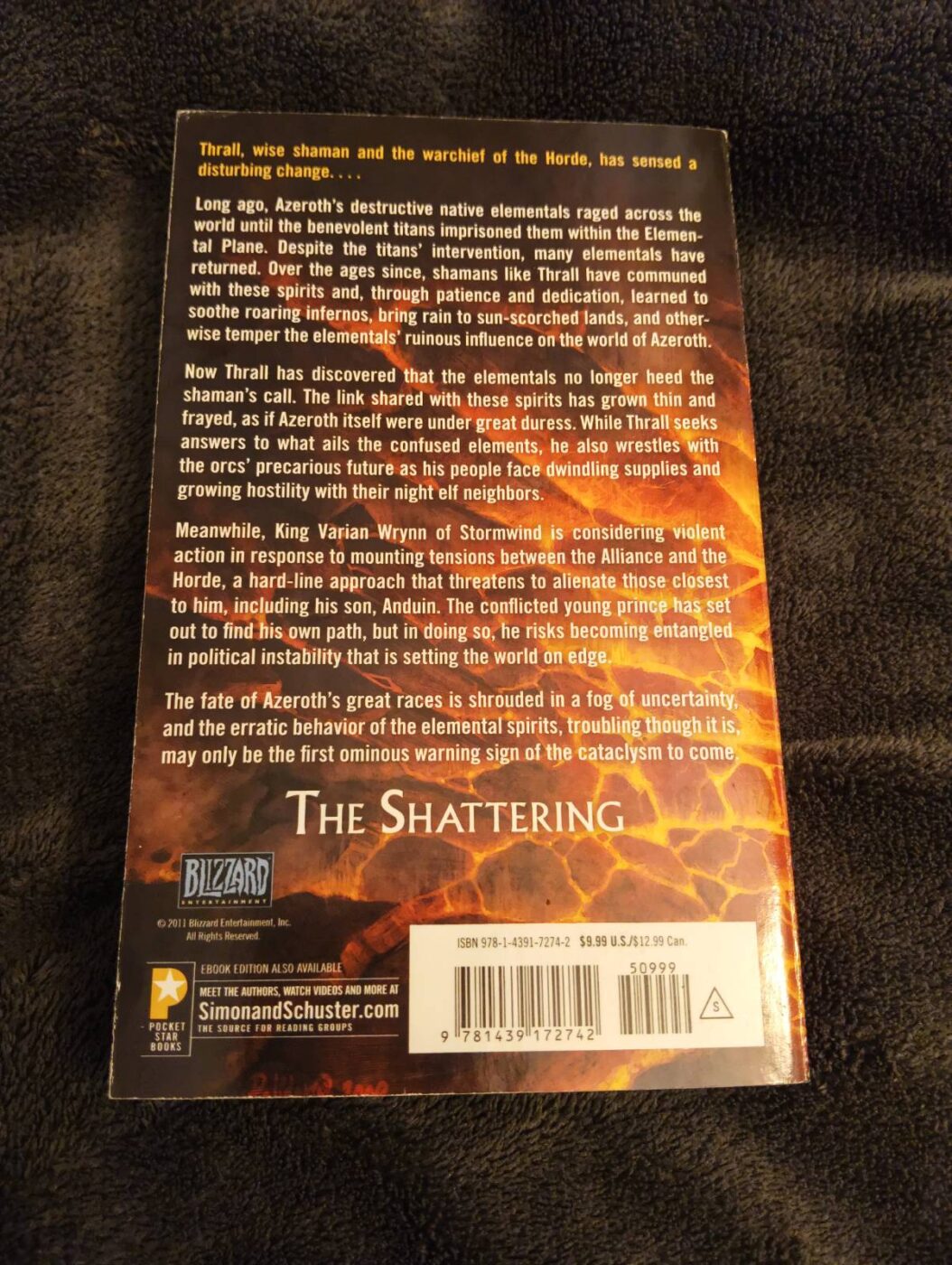 Zdjęcie przedstawiające tylną okładkę książki The Shattering